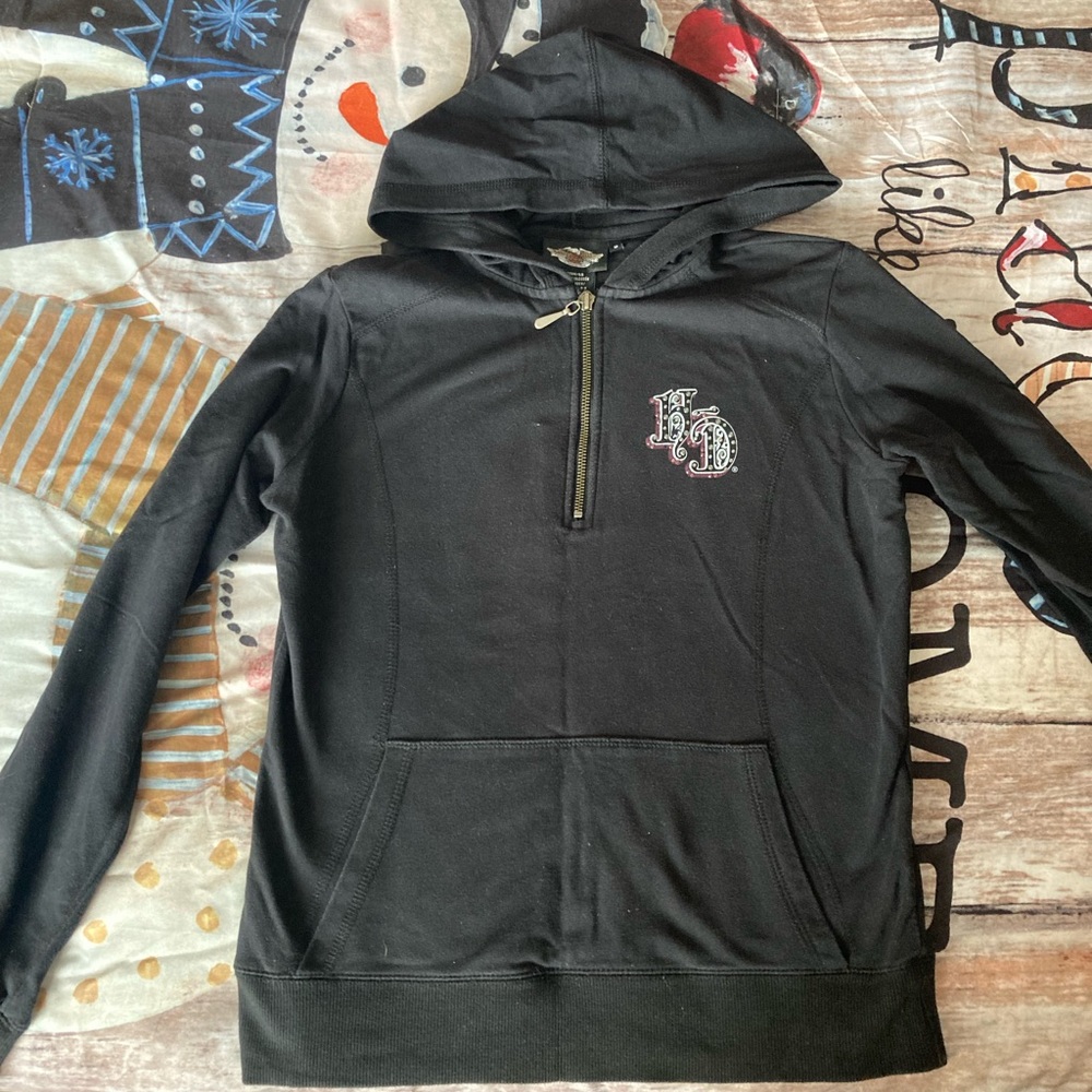 Womens Harley Davidson hoodie with bling.